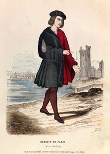 Un chevin de Paris au 16eme century - パリの市会議員 作： Anonymous Anonymous