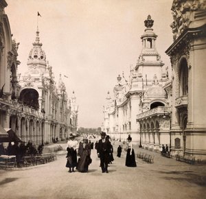 1900年の万国博覧会 - パリの万国博覧会。アンヴァリッドのエスプラナード - 個人蔵 作： Anonymous Anonymous