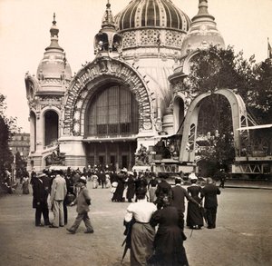 1900年の万国博覧会：パリ万国博覧会：パレ・ド・ラ・メタルギー - 個人蔵 作： Anonymous Anonymous