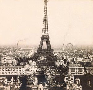 1900年の万国博覧会 - パリの万国博覧会。シャンゼリゼ通りの全景 - 個人蔵 作： Anonymous Anonymous