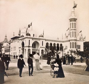 1900年に開催されたパリ万国博覧会。アルジェリアの宮殿 - 個人蔵 作： Anonymous Anonymous