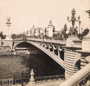 1900年の万国博覧会 - パリ万国博覧会。アレクサンドル3世橋 - 個人蔵 作： Anonymous Anonymous