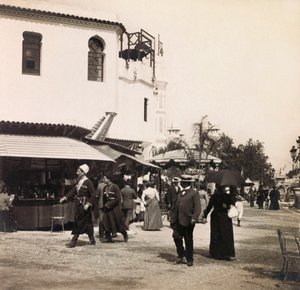 1900年の万国博覧会 - 1900年にパリで開催された万国博覧会。カイロの街並み - 個人蔵 作： Anonymous Anonymous