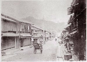 中国の村の通りの風景 20世紀初頭の写真 - 個人蔵 作： Anonymous Anonymous