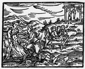 墓地で死者を抑止する魔女たち - 魔女の悪事とその救済を扱った「Compendium Maleficarum」 フランチェスコ・マリア・グアッツォまたはグアッチョまたはグアッチウス（15?-16? 作： Anonymous Anonymous