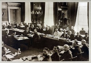 deuxieme conference de la Table ronde - マハトマ・ガンジー - ロンドンでの第二回円卓会議、アノニマス。シルバーゼラチン写真