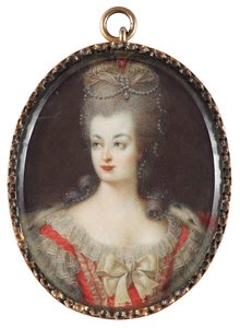 フランス王妃マリー・アントワネット（1755～1793年）の肖像画 作： Anonymous Anonymous