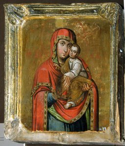 神の母のキエフブラツカヤアイコン、18世紀 作： Anonymous Russian icon painter