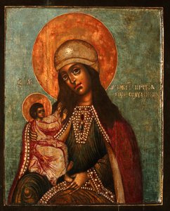 シロアムの神の母、1710年代 作： Anonymous Russian icon painter