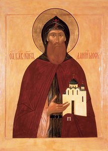 モスクワの聖ダニエル 作： Anonymous Russian icon painter