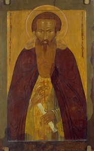 聖ディオニュシウスグラシツキー1363-1437、17世紀 作： Anonymous Russian icon painter