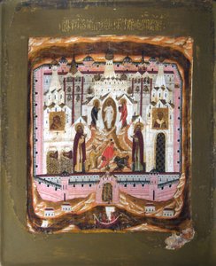 聖人ゾシマとソロフキのサヴァティ、17世紀初頭。 作： Anonymous Russian icon painter