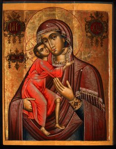 フェオドロフスカヤ神の母、17世紀 作： Anonymous Russian icon painter