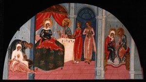 19世紀半ばの聖母の降誕。 作： Anonymous Russian icon painter
