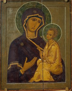 ティフヴィンの聖母、16世紀 作： Anonymous Russian icon painter