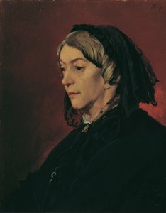 アーティストの継母、ヘンリエット・フォイエルバッハ 作： Anselm Feuerbach