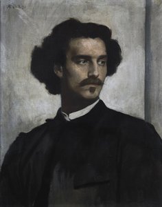 自画像、1873 作： Anselm Feuerbach