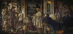 シンポジウム第2バージョン、約1871-1874年 作： Anselm Feuerbach