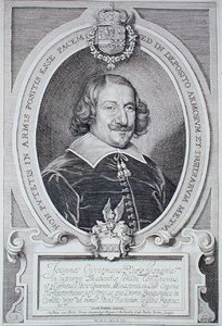 ヨハン・クーヤマン、パウルス・ポンティウス（1603-58）が1706年に出版した「Portraits des Hommes Illustres」より（エングレーヴィング） 作： Anselmus van (after) Hulle