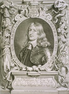 フレデリックウィリアム（1620〜88）ブランデンブルクの選挙人、ペトルスデイオデによって彫刻された「Portraits des Hommes Illustres」から1706年に出版 作： Anselmus van Hulle