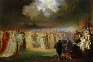 フレデリックショパン（1810〜49年）、パリ、ホテルランベールでのコンサート、1840年