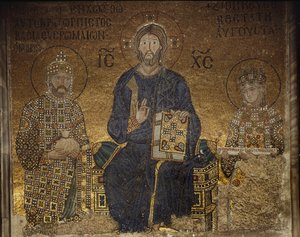 ゾーイモザイク 作： Anthemius of and Miletus Isidore of Tralles