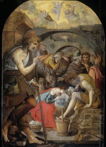 羊飼いの礼拝。 1560-72 作： Anthonie Blocklandt