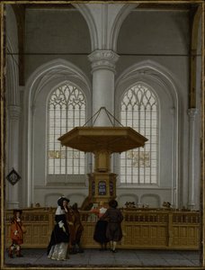 ロッテルダムのローレンスケルクの内部（1662年） 作： Anthonie Delorme