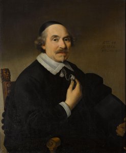 男の肖像、おそらくピーテル・アントニス・ファン・ブロンクホルスト (1588-1661) 作： Anthonie Palamedesz
