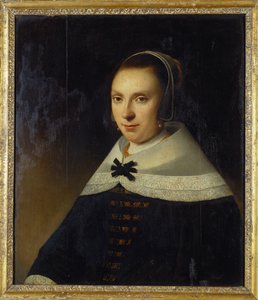 若い女性の肖像画、1654 作： Anthonie Palamedesz