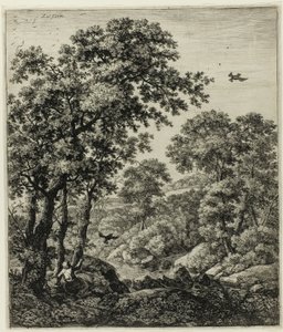 荒野のエリアス（旧約聖書の6つの風景画より 作： Anthonie Waterloo