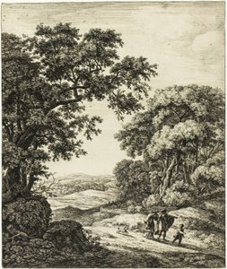 ハガルの旅立ち、旧約聖書の6つの風景画より 作： Anthonie Waterloo