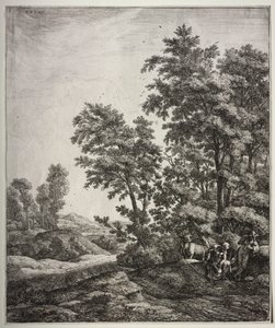 Ovid の Metamorphoses: Mercury and Argus のシーンを含む 6 つの大きな直立した風景