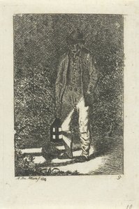 ランタンを持つ男 作： Anthonie Willem Hendrik Nolthenius de Man