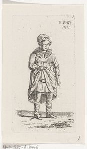 スカートを持ち上げる女の子 作： Anthonie Willem Hendrik Nolthenius de Man