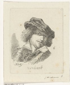 レンブラントの肖像 作： Anthonie Willem Hendrik Nolthenius de Man