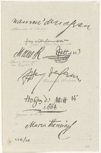 署名のいくつかの複製 作： Anthonie Willem Hendrik Nolthenius de Man