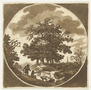 釣り人のいる風景 作： Anthonie van den Bos