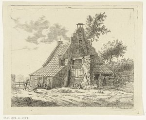 マールセンの家スナートバーグの廃墟 作： Anthonie van den Bos