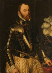 ホルン伯フィリップ・ド・モンモランシーの肖像、オランダ提督、国家評議会のメンバー 作： Anthonis Mor (copy after)
