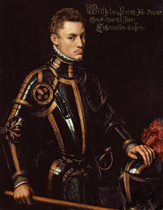 ウィリアムI（1533-84）サイレント、オレンジの王子、1552年 作： Anthonis Mor