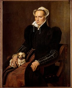 画家の妻の肖像 アントニオ・モーロ（1517-1575）の絵画 16世紀 マドリッド、プラド美術館 作： Anthonis Mor van Dashorst