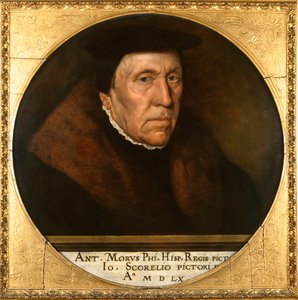 Jan van Scorel (1495-1562) 1560 (パネルに油彩) 作： Anthonis van Dashorst Mor