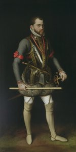 スペインのフィリップII（1527-98） 作： Anthonis van Dashorst Mor