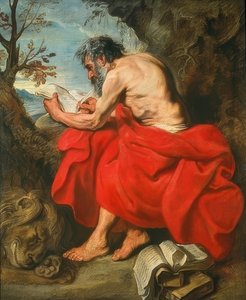 聖ジェローム。 1615-16頃 作： Anthony van Dyck