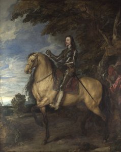 チャールズ1世の乗馬の肖像、1638年頃 作： Anthony van Dyck