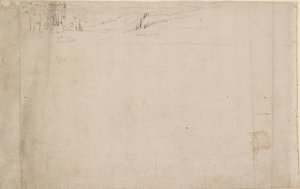 サザークから見たロンドンのパノラマ: ランベス、1554 作： Anthonis van den Wyngaerde