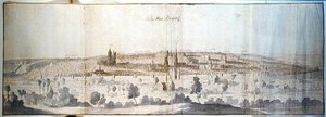 ブリュッセルのパノラミックビュー 作： Anthonis van den Wyngaerde
