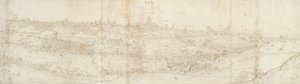 東からのセゴビアのパノラマビュー、c1560-1570