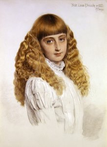 ヴァイオレット・ルイーザ・ポンソンビーの肖像 作： Anthony Frederick Augustus Sandys